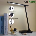 Touch Sensor Eye Protection Foldable LED Table Lamp USB Dimmable Color Changeable Reading Light