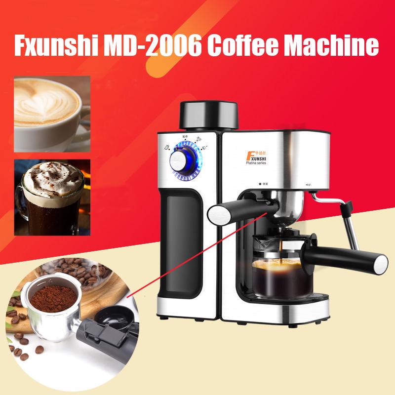220V Fxunshi MD-2006 Automatic Espresso Milk Bubble Coffee Maker Machine