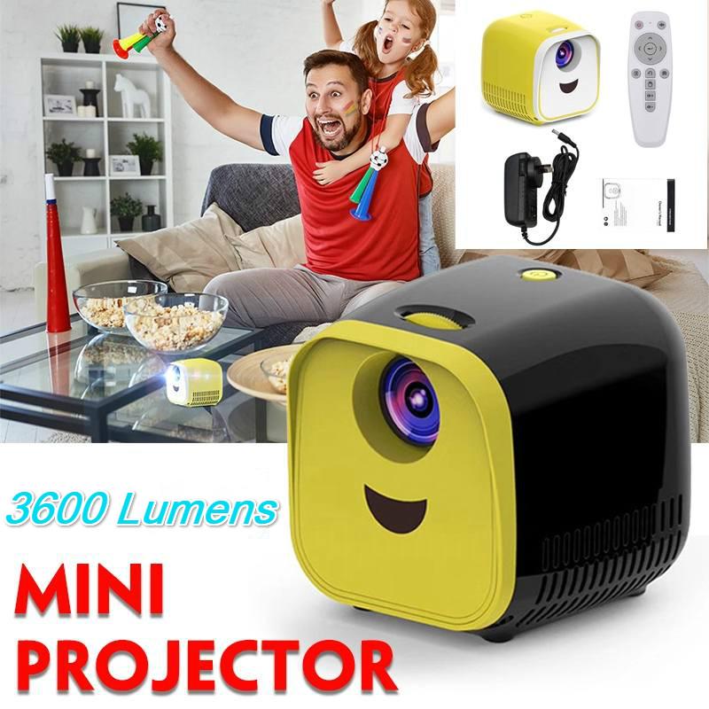 Portable Mini Projector 3600 Lumens Support 1080p Full HD Movie Playback Projector Home Theater Entertainment Device