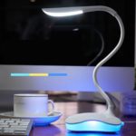 Dimmable LED Desk Lamp Eye Protection Bendable Bedside Night Table USB Light